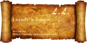 Lezsák Laura névjegykártya